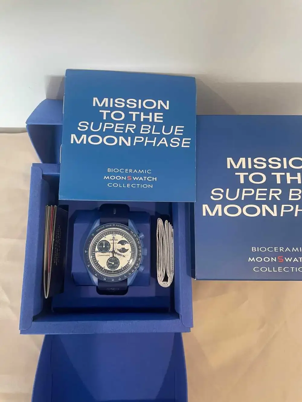 NWOT Swatch x Omega Bioceramic MoonSwatch Mission to the Super Blue Moonphase